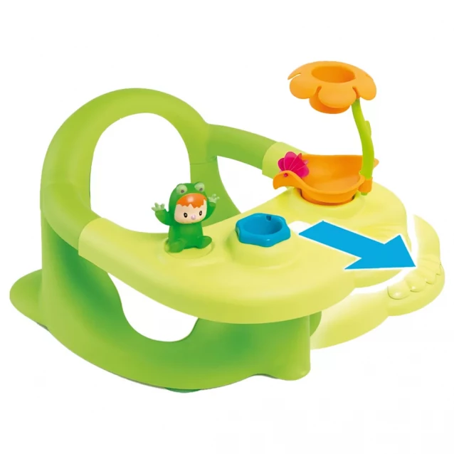 Стільчик для купання Cotoons з ігровою панеллю, зелений, 6міс.+ - 3