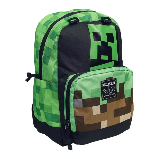 JINX Рюкзак Minecraft 17" Creepy Things Backpack-N/A-Green - 1