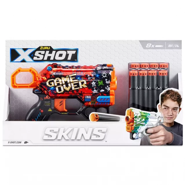 Бластер X-Shot Skins Menace Game Over (36515B) - 5