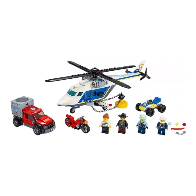 Конструктор LEGO City Погоня на поліцейському гелікоптері (60243) - 2