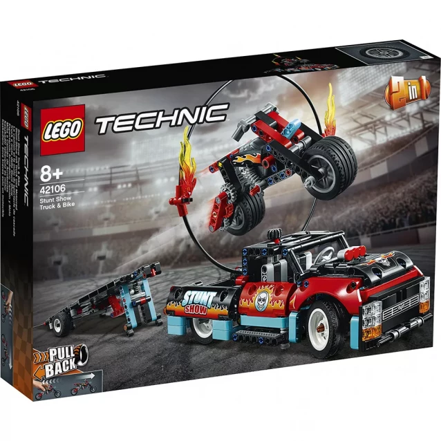 Конструктор LEGO Technic Каскадерский грузовик и мотоцикл (42106) - 1