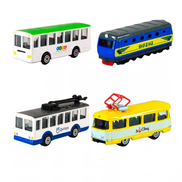 Мини-модели служебный и городской транспорт - (в диспенсере, ассорти) - 5
