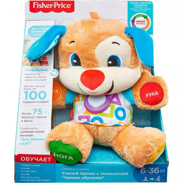 Інтерактивна іграшка Fisher Price Розумне цуценя з технологією Smart Stages (FPN91) - 2
