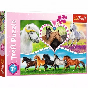 Пазлы Trefl Красивые лошадки 200 эл (13248) детская игрушка