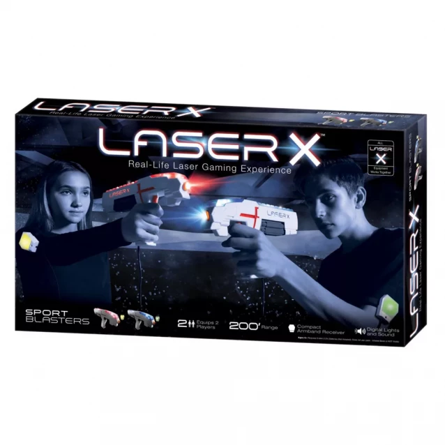 Игровой набор для лазерных боев - LASER X SPORT ДЛЯ ДВУХ ИГРОКОВ - 1