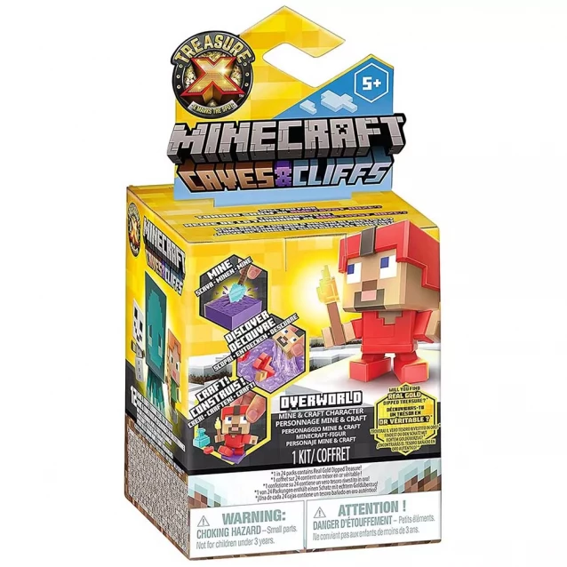 Фігурка-сюрприз Treasure Minecraft Печері та скелі Надземний світ (123620) - 7