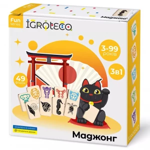 Гра настільна Igroteco Маджонг 3в1 (900552) дитяча іграшка