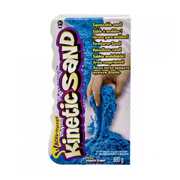 Пісок для дитячої творчості KINETIC SAND COLOR (блакитний - 680 г) - 1