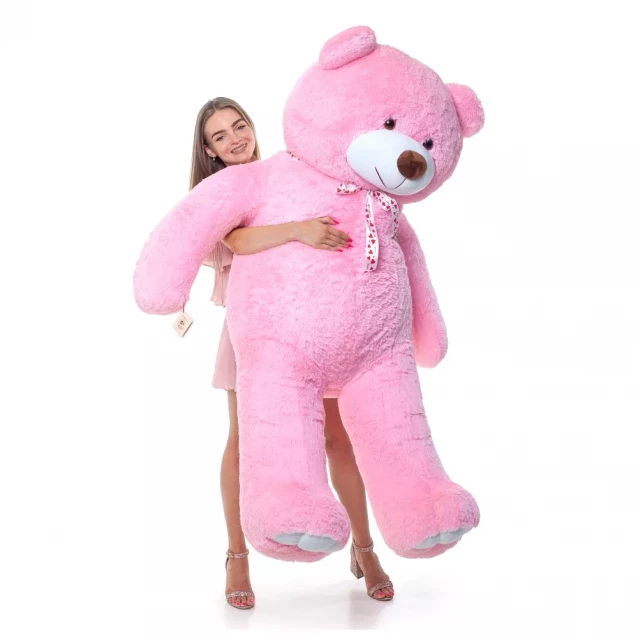 MISTER MEDVED Іграшка м'яконабивна ведмедик рожевий 200 см - 2