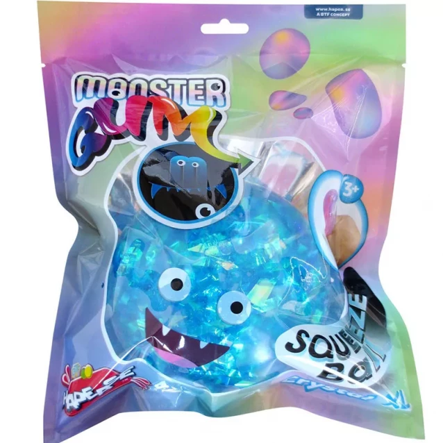 Іграшка-антистрес Monster Gum Squeeze Ball XL Crystal 12 см в асортименті (242979) - 4
