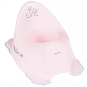 Горшок Tega Зайчики з протиковзною гумою світло-рожевий (KR-001-104) для малюків