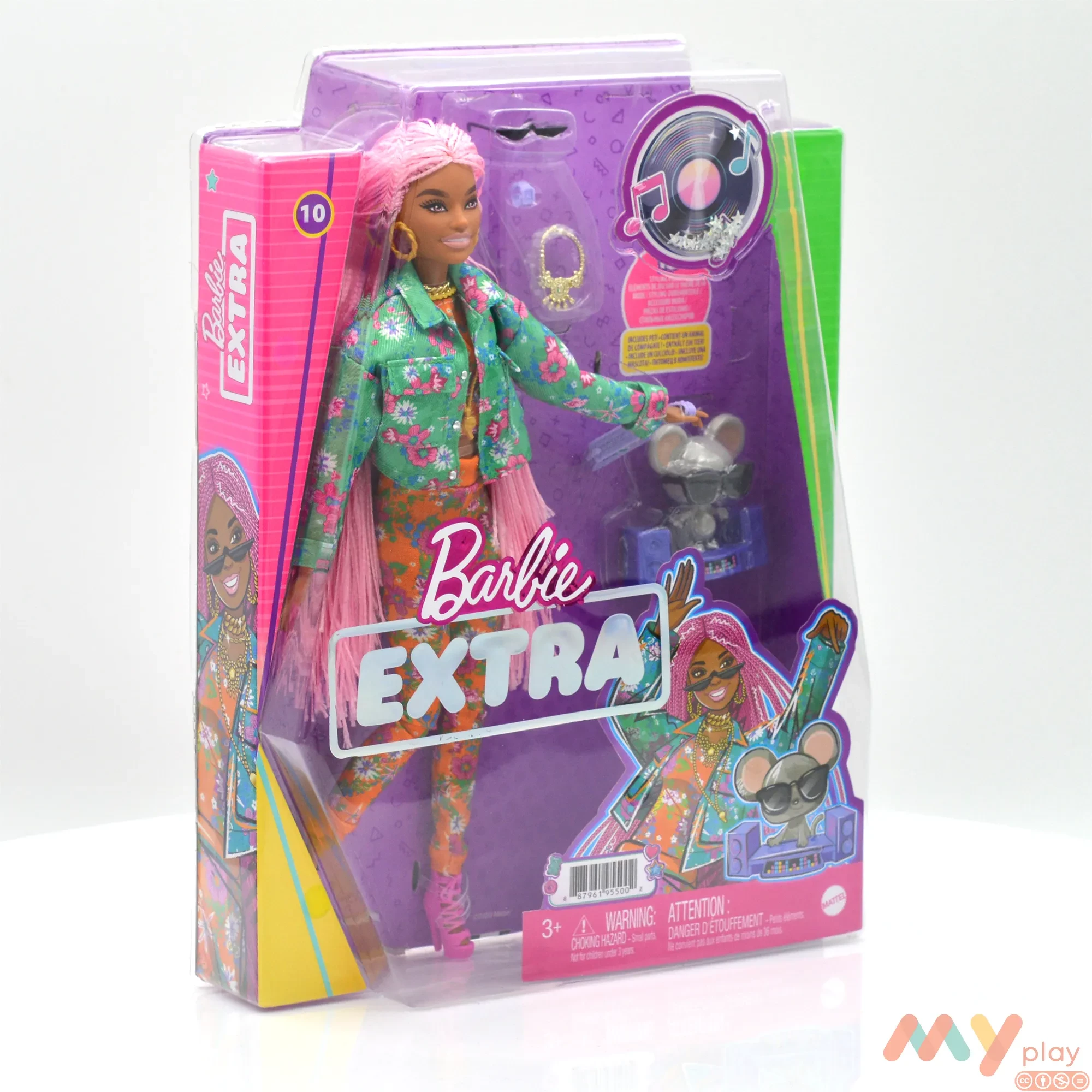 Лялька Barbie Extra з рожевими дредами (GXF09) - ФОТО в 360° - 1