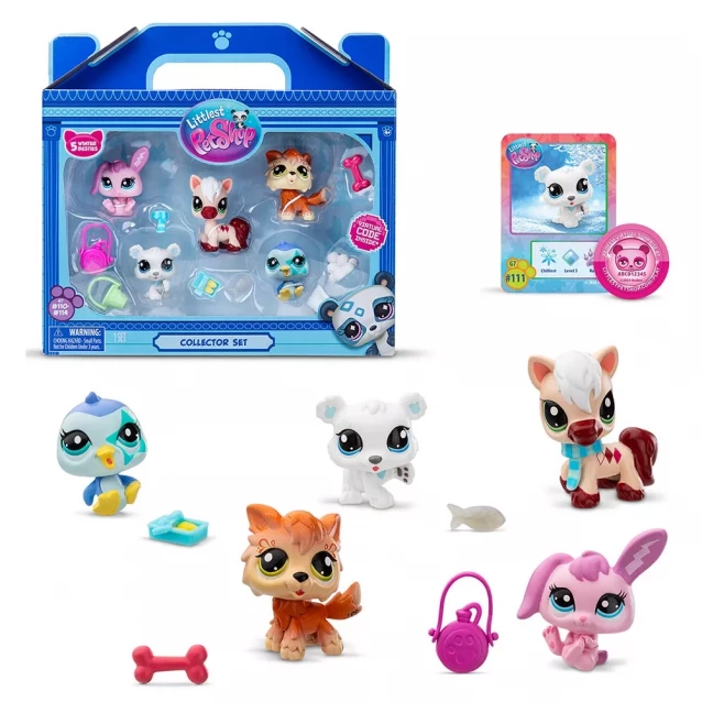 Набір фігурок Littlest PetShop Зимові пригоди 5в1 (00573) - 3
