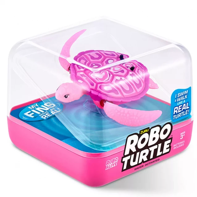 Інтерактивна іграшка Pets & Robo Alive Робочерепаха Рожева (7192UQ1-2) - 2