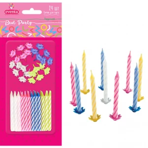 Свічки для торту Eventa 24 шт (39302300) дитяча іграшка