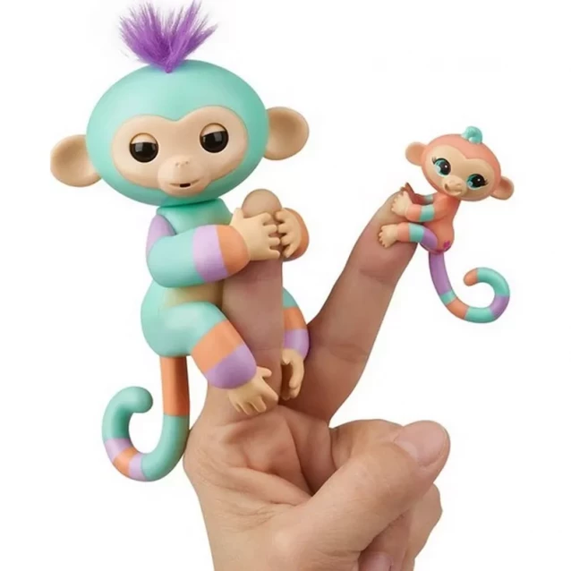 Fingerlings Гламурная ручная обезьянка Дэнни с мини-обезьянкой - 4