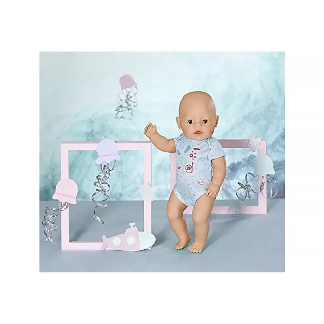 Одяг для ляльки ZAPF BABY BORN - Боді S2 блакитне (830130-2) - 2