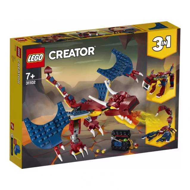 Конструктор LEGO Creator Вогняний дракон (31102) - 1