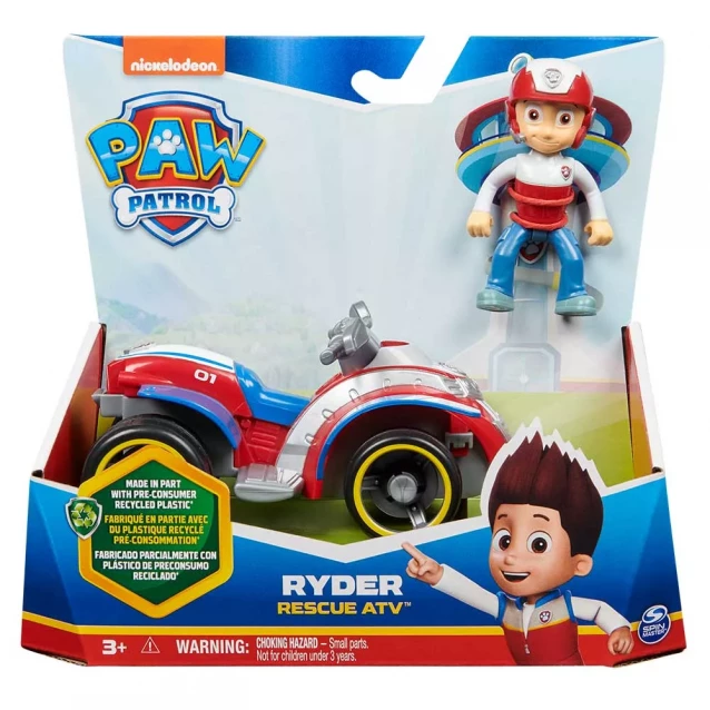 Рятівний автомобіль Paw Patrol з водієм Райдер (SM16775/8807) - 1