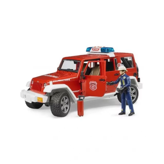 BRUDER Машинка іграшкова - пожежний джип Ренглер Рубікон + фігурка пожежника - 2