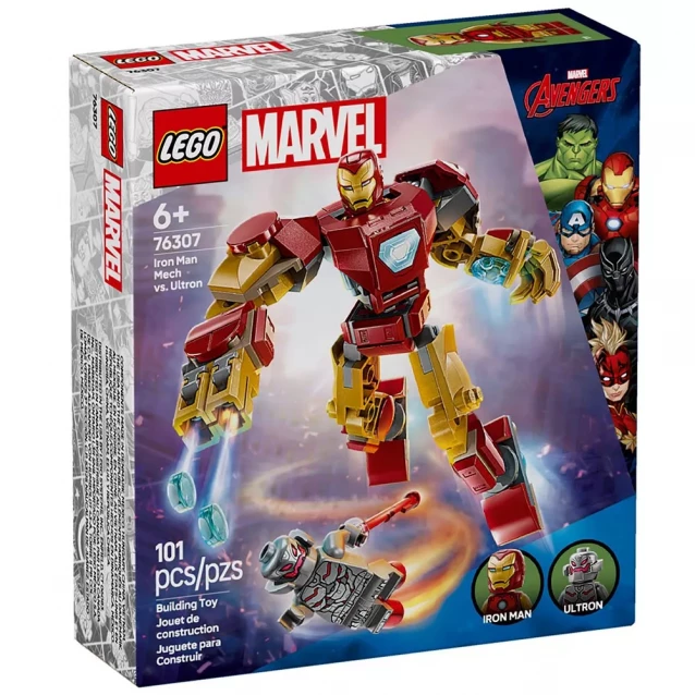 Конструктор LEGO Marvel Робот Залізної Людини проти Альтрона (76307) - 1