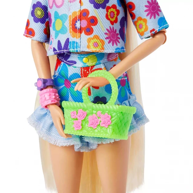 Лялька Barbie "Екстра" у квітковому образі (HDJ45) - 5