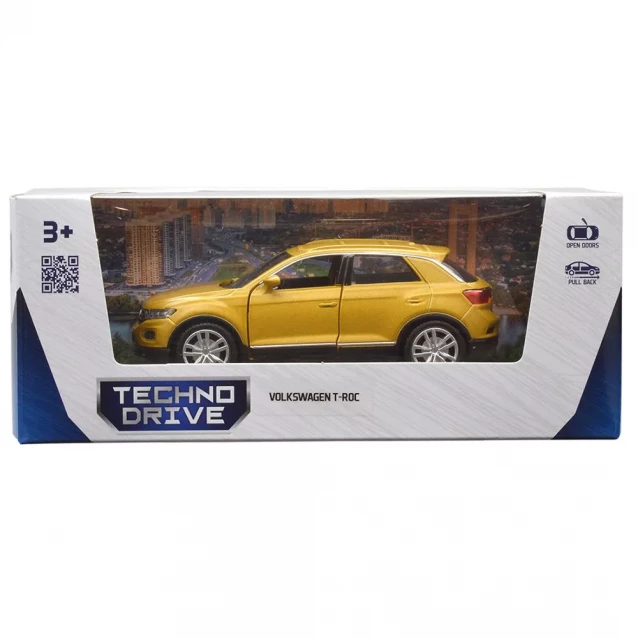 Автомодель TechnoDrive Volkswagen T-ROC 2017 золотой (250345U) - 9