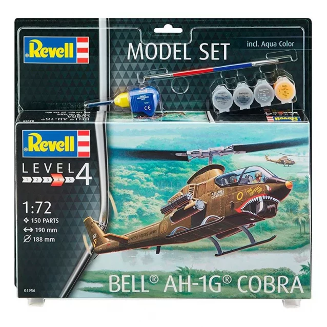 4-й уровень.Model Set Вертолёт Bell AH-1G Cobra;1:72;12+ - 1