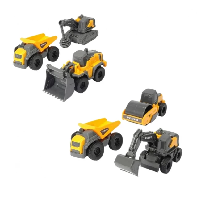Ігровий набір Dickie Toys Volvo Мікробудівельники 3в1 в асортименті (3722009) - 1