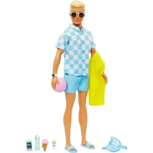 Лялька Barbie Кен Пляжна прогулянка (HPL74)  лялька Барбі