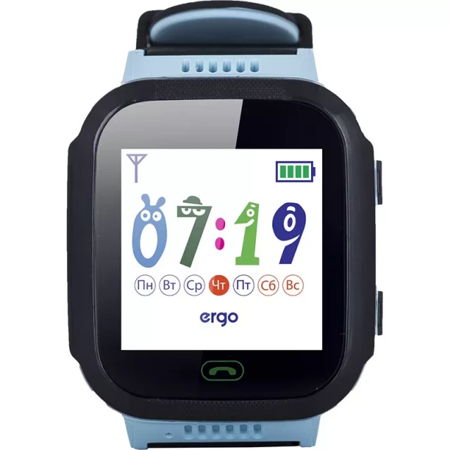 ERGO Смарт часы GPS Tracker Color J020 - Детский трекеры (Синий) - 1