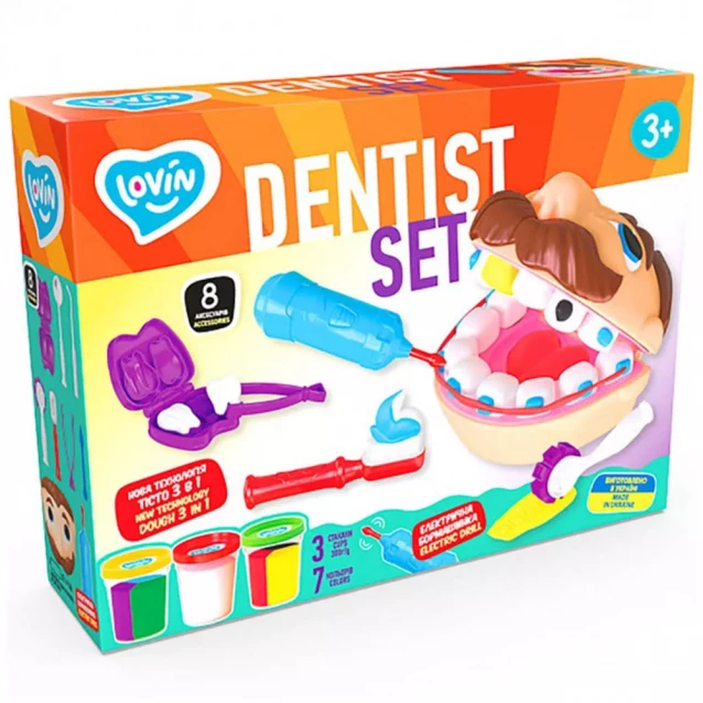 Тісто для ліплення Lovin Dentist Set (41193) - 1