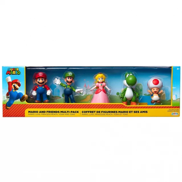 Набор фигурок Super Mario Марио и друзья 6 см (400904) - 1