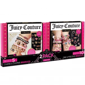MAKE IT REAL Juicy Couture: Мега-набір для створення шарм-браслетів «Рожева мрія»  (4404-4408) MR4481 дитяча іграшка