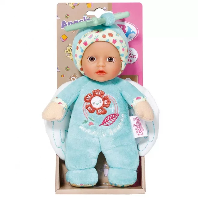 Лялька Baby Born For babies Блакитне янголятко 18 см (832295-1) - 10
