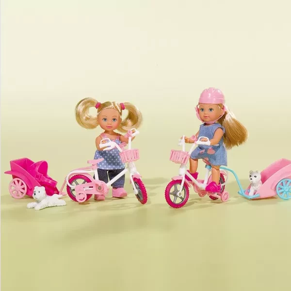 SIMBA TOYS Кукла Эви Прогулка на велосипеде с собачкой, 2 вида, 3 - 4