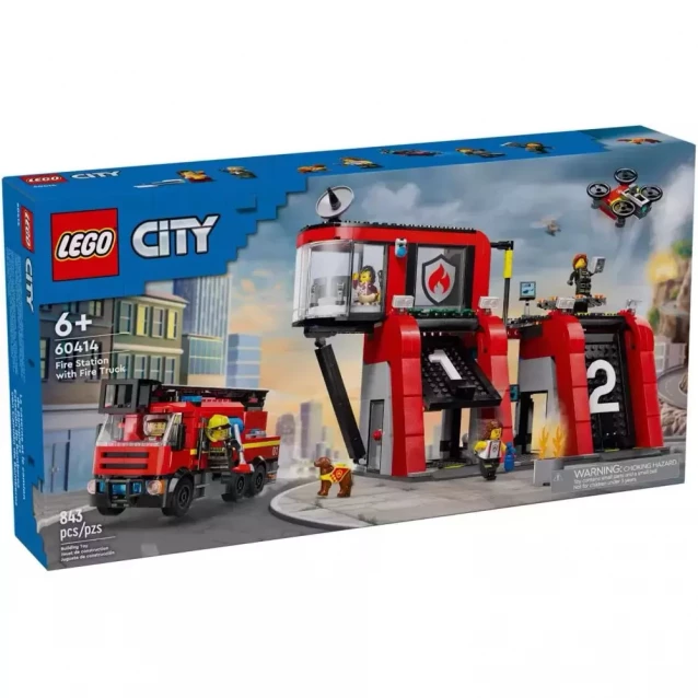 Конструктор LEGO City Пожарное депо с пожарной машиной (60414) - 1