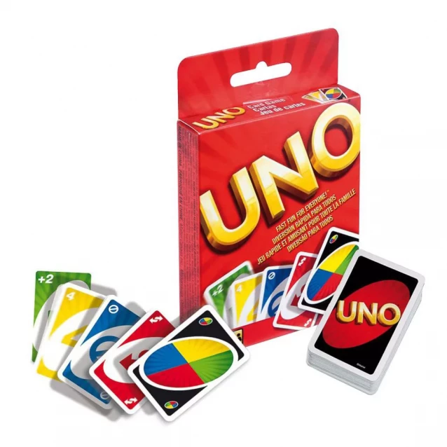 Карткова гра "UNO" (6 шт. на підвісній пластиковій стрічці) - 1