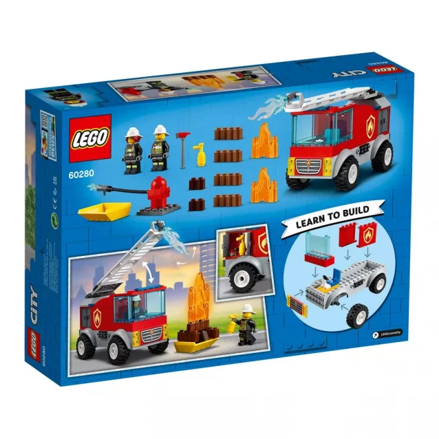 Конструктор Lego City Пожежна машина з драбиною (60280) - 2