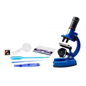 Дитячий мікроскоп EASTCOLIGHT синій, з аксесуарами, збільшення в 450 разів (ES21371)
