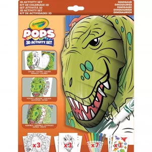 Набор для творчества Crayola Pops 3D Динозавры с фломастерами (04-2800) детская игрушка