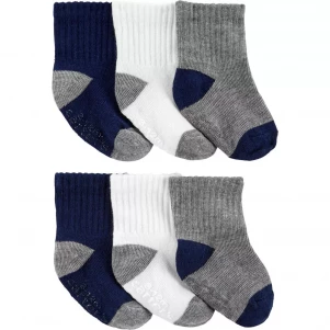 Carter's Шкарпетки для хлопчика, 1H798510 (6 пар) 80-92 cm Шкарпетки і колготки