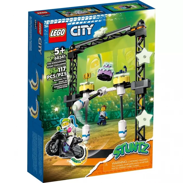Конструктор Lego City Stuntz Каскадерське завдання «Нокдаун» (60341) - 1
