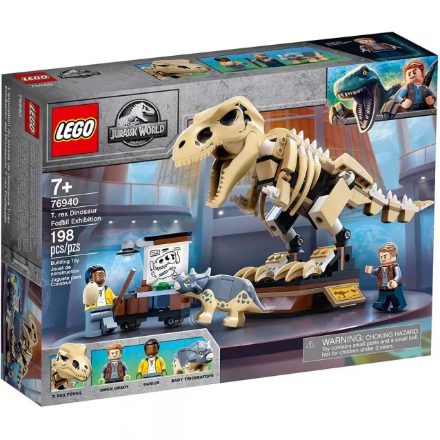 LEGO Конструктор Виставковий скелет тиранозавра 76940 - 1