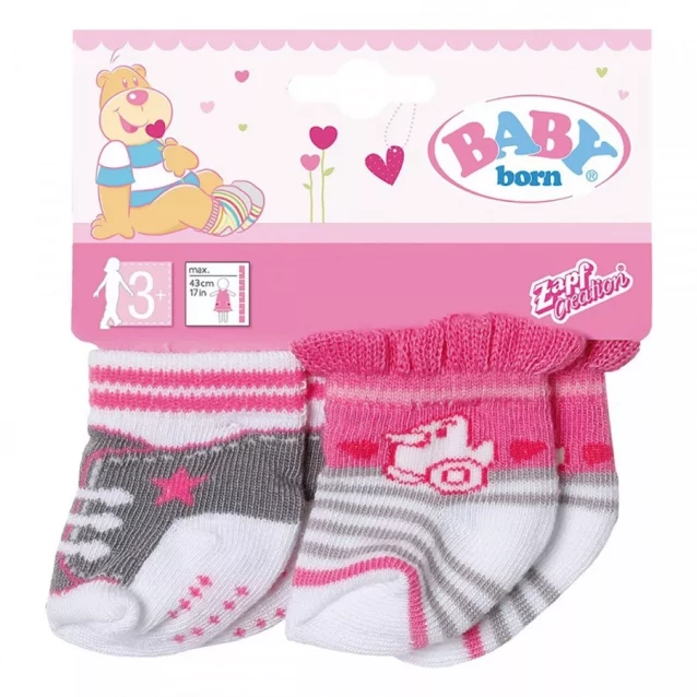 Шкарпетки для ляльки BABY BORN, 2 пари (3 види в асорт) - 3