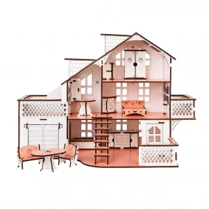 Ляльковий будинок GoodPlay з гаражем і підсвічуванням (В011)  ляльковий будиночок