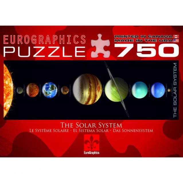 Пазл Eurographics Сонячна система, 750 елементів - 1