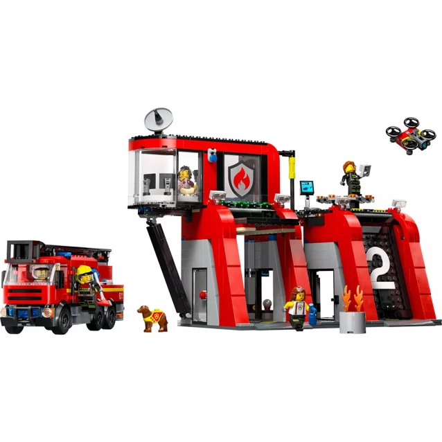 Конструктор LEGO City Пожежне депо з пожежною машиною (60414) - 3