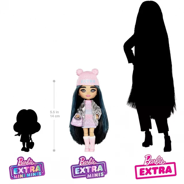 Кукла Barbie Extra Minis Fly Снежная Леди (HPB20) - 5