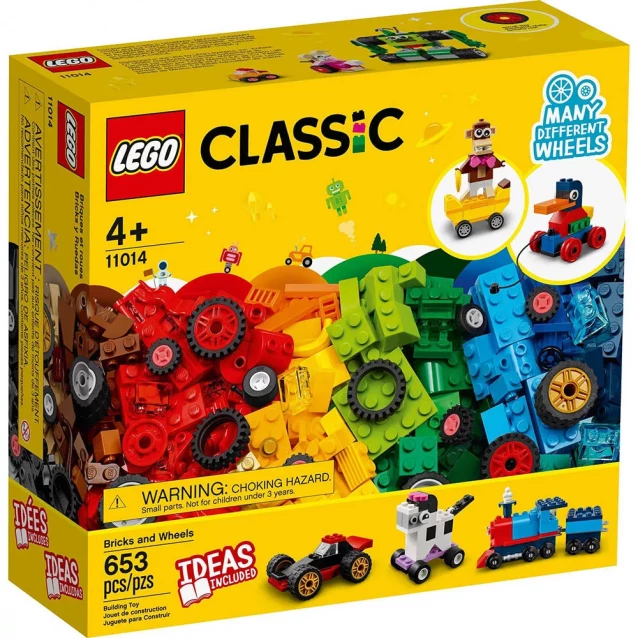 Конструктор LEGO Classic Кубики И Колеса (11014) - 1